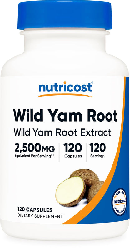 Nutricost Wild Yam Root - 2,500mg Equivalent, 120 Capsules, Vegan & Gluten-Free