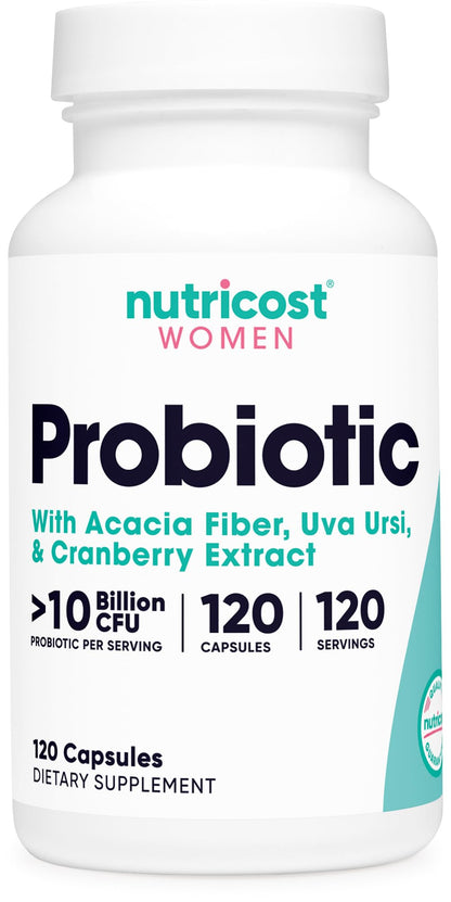 Nutricost Probiotic for Women 10 Billion CFU – 120 Capsules | Non-GMO & Gluten Free