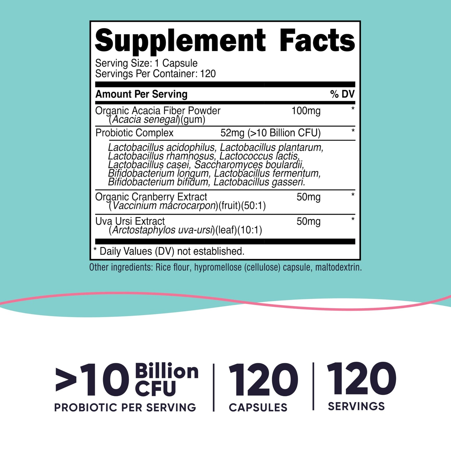 Nutricost Probiotic for Women 10 Billion CFU – 120 Capsules | Non-GMO & Gluten Free