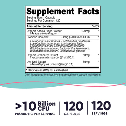 Nutricost Probiotic for Women 10 Billion CFU – 120 Capsules | Non-GMO & Gluten Free