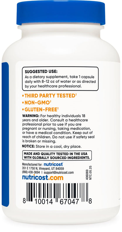 Nutricost Wormwood Capsules 450mg - 120 Count | Vegetarian, Gluten Free, Non-GMO