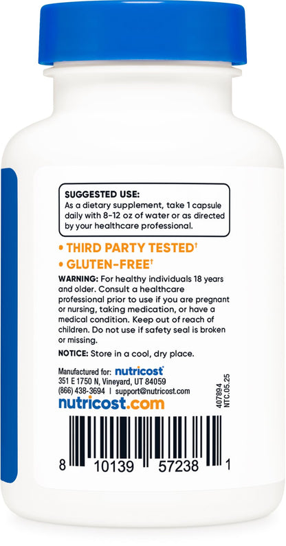Nutricost Zinc + Copper Capsules – 120 Servings (15mg Zn / 2mg Cu) – Non-GMO, Vegetarian (Pack of 2)