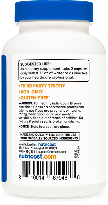 Nutricost Resveratrol 700mg - 120 Capsules | Vegan, Gluten Free, Non-GMO