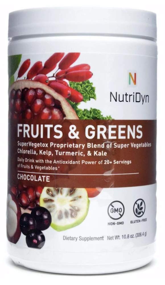 NutriDyn Fruits & Greens Super Vegetox | Organic Probiotic Green Powder 306.4g