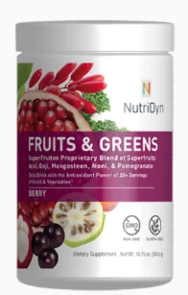 NutriDyn Fruits & Greens Super Vegetox | Organic Probiotic Green Powder 306.4g