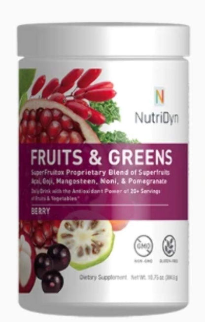 NutriDyn Fruits & Greens Super Vegetox | Organic Probiotic Green Powder 306.4g