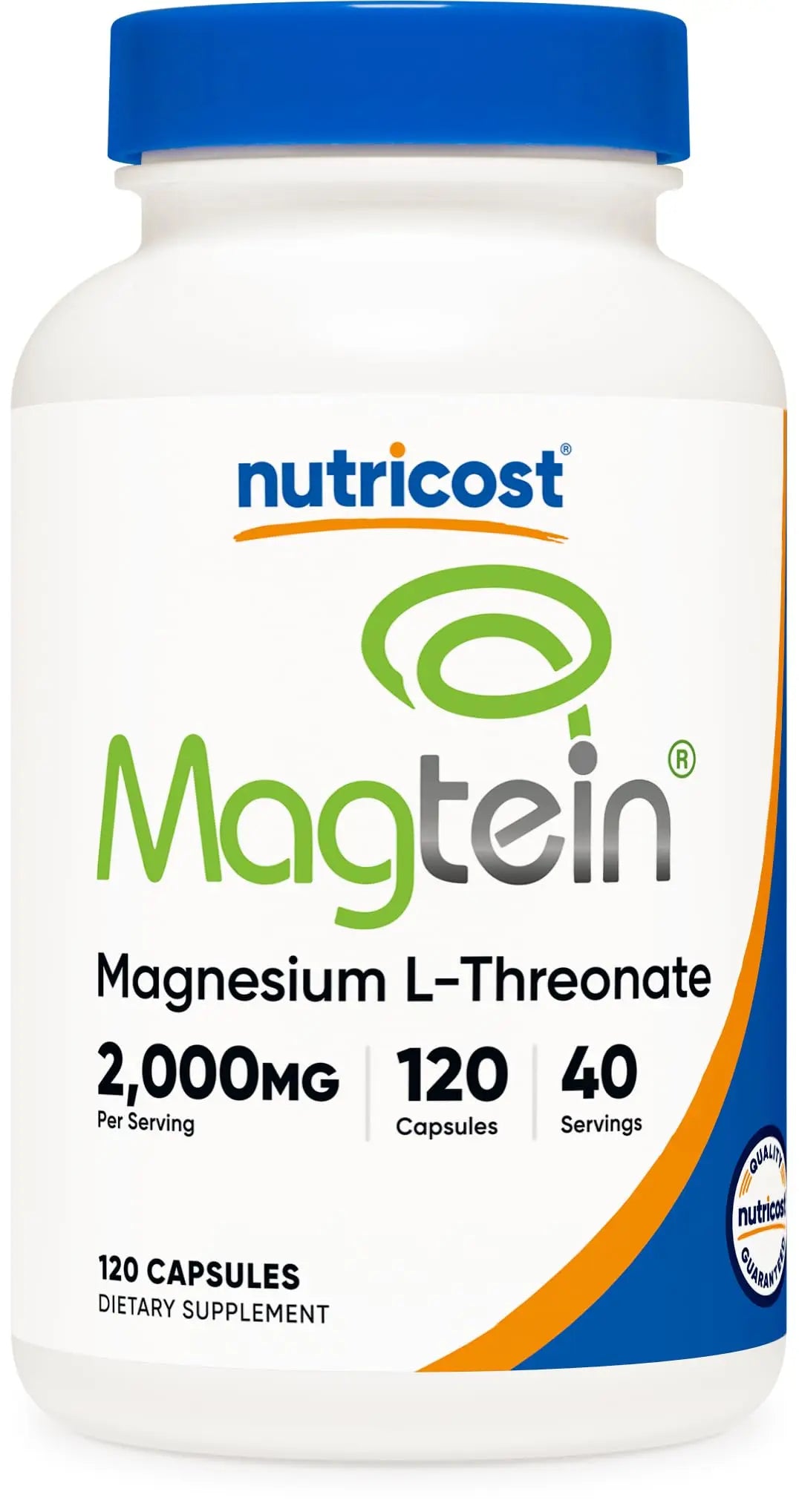Nutricost Magnesium L-Threonate (Magtein) 2000mg – 120 Capsules – Non-GMO, Gluten Free, Vegetarian Friendly BritishVita | Premium UK Vitamins & Wellness Supplements