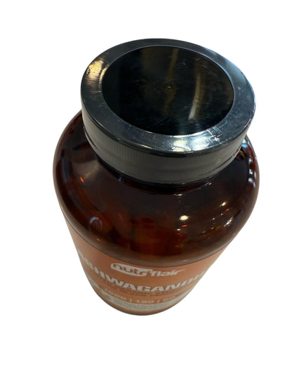 NutriFlair Organic Ashwagandha Root Extract with Organic Black Pepper — Stress & Mood Support — Made in USA