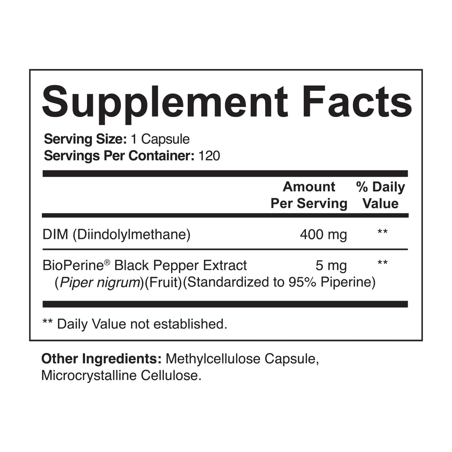 NutriFlair DIM 400mg with Bioperine – 120 Capsules | Hormone Balance & Estrogen Metabolism Support