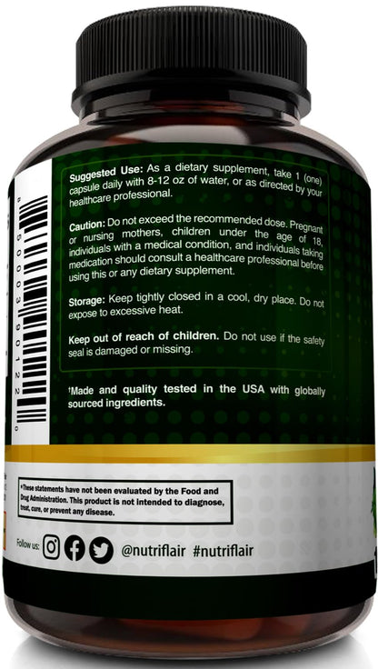 NutriFlair DIM 400mg with Bioperine – 120 Capsules | Hormone Balance & Estrogen Metabolism Support