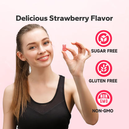 NutriNeat Creatine Gummies (Strawberry) – 90 Count | Creatine Monohydrate, Vegan