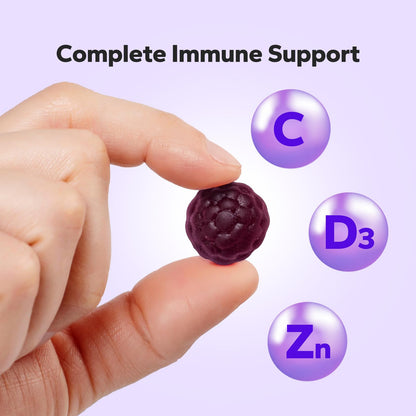 NutriNeat Elderberry Gummies – Immune Support with Vitamin C, D3 & Zinc (60 Gummies)