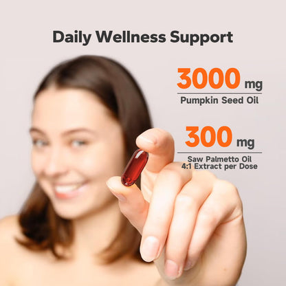 NutriNeat Pumpkin Seed Oil with Saw Palmetto – 300 Softgels