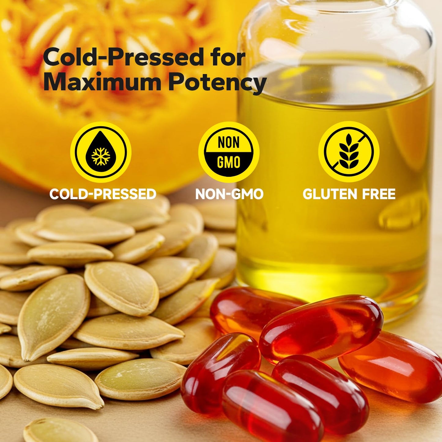 NutriNeat Pumpkin Seed Oil with Saw Palmetto – 300 Softgels