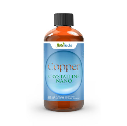 NutriNoche Liquid Colloidal Copper Supplement | 99.99% Ultra Pure Crystalline Nano Copper | 30 ppm