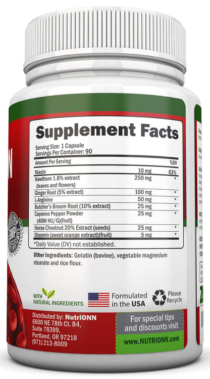 NutriONN Circulation Support – Blood Flow & Leg Comfort