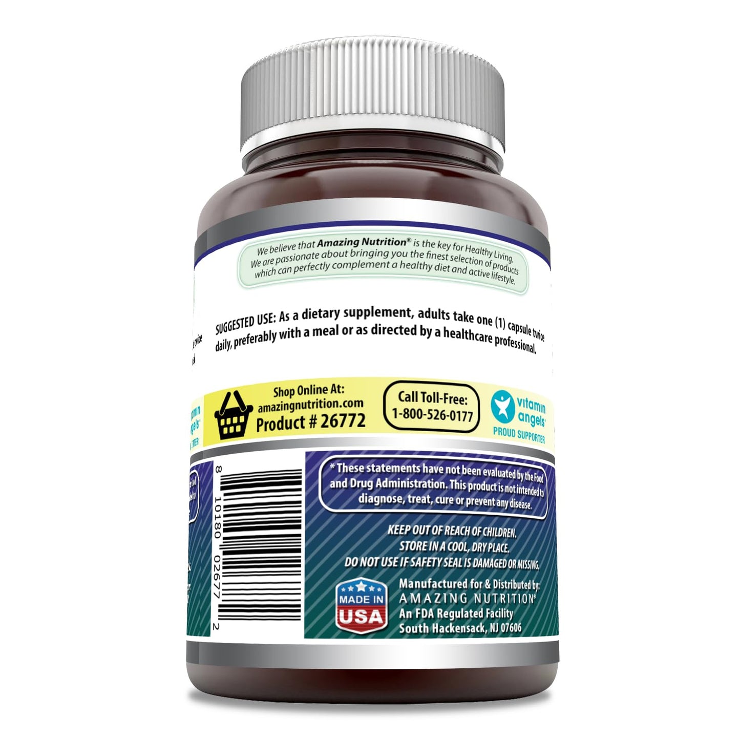Amazing Formulas Alpha Lipoic Acid 300 mg Capsules – 120 Count, Non-GMO, Gluten Free, Made in USA
