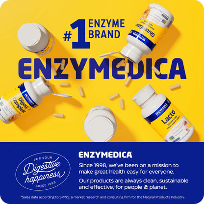 Enzymedica VeggieGest Digestive Enzymes – Gas Relief for Vegan & Vegetarian Diets (90 Count)