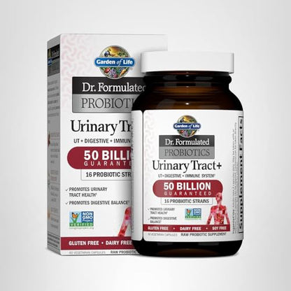 Garden of Life Dr. Formulated Probiotics Urinary Tract+ with Pacran Cranberry - 60 Vegetarian Capsules