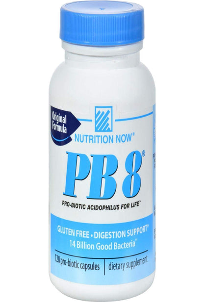 Nutrition Now Pb8 Acidophilus Original – 120 Count | 14 Billion CFU | Gluten Free