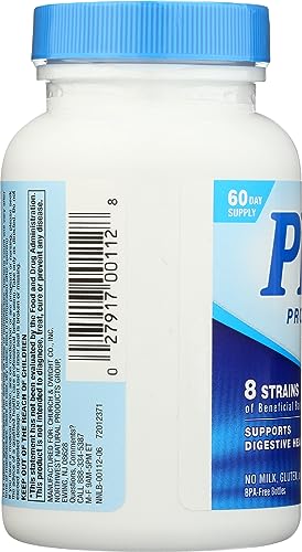 Nutrition Now PB8 Acidophilus Probiotic – Gluten Free, 120 Capsules (Pack of 1)
