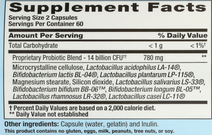 Nutrition Now PB8 Acidophilus Probiotic – Gluten Free, 120 Capsules (Pack of 1)
