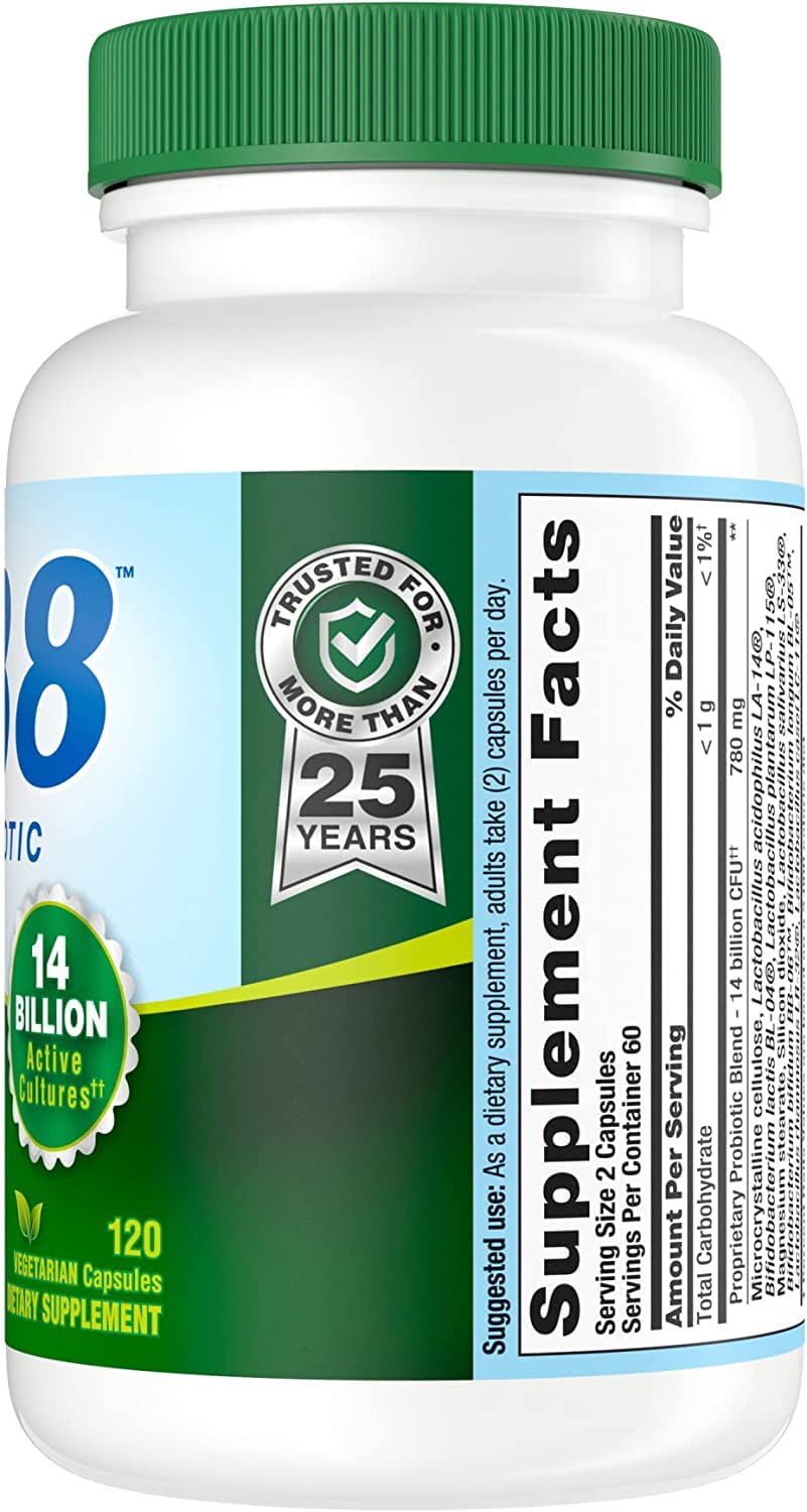Nutrition Now PB8 Acidophilus Vegetarian 120 Vcap | Probiotic Supplement