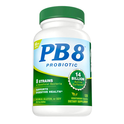 Nutrition Now PB 8 Probiotic Acidophilus For Life - 14 Billion CFU, 8 Strains, Vegetarian (120 Count)