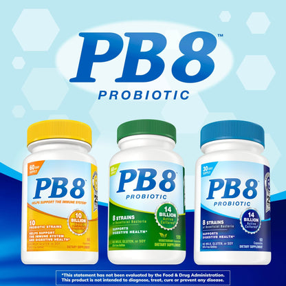 Nutrition Now PB 8 Probiotic Acidophilus For Life - 14 Billion CFU, 8 Strains, Vegetarian (120 Count)