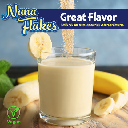 Nutritional Designs Nana Flakes with Inulin – 100% Banana, Prebiotic Fiber, Digestive Wellness