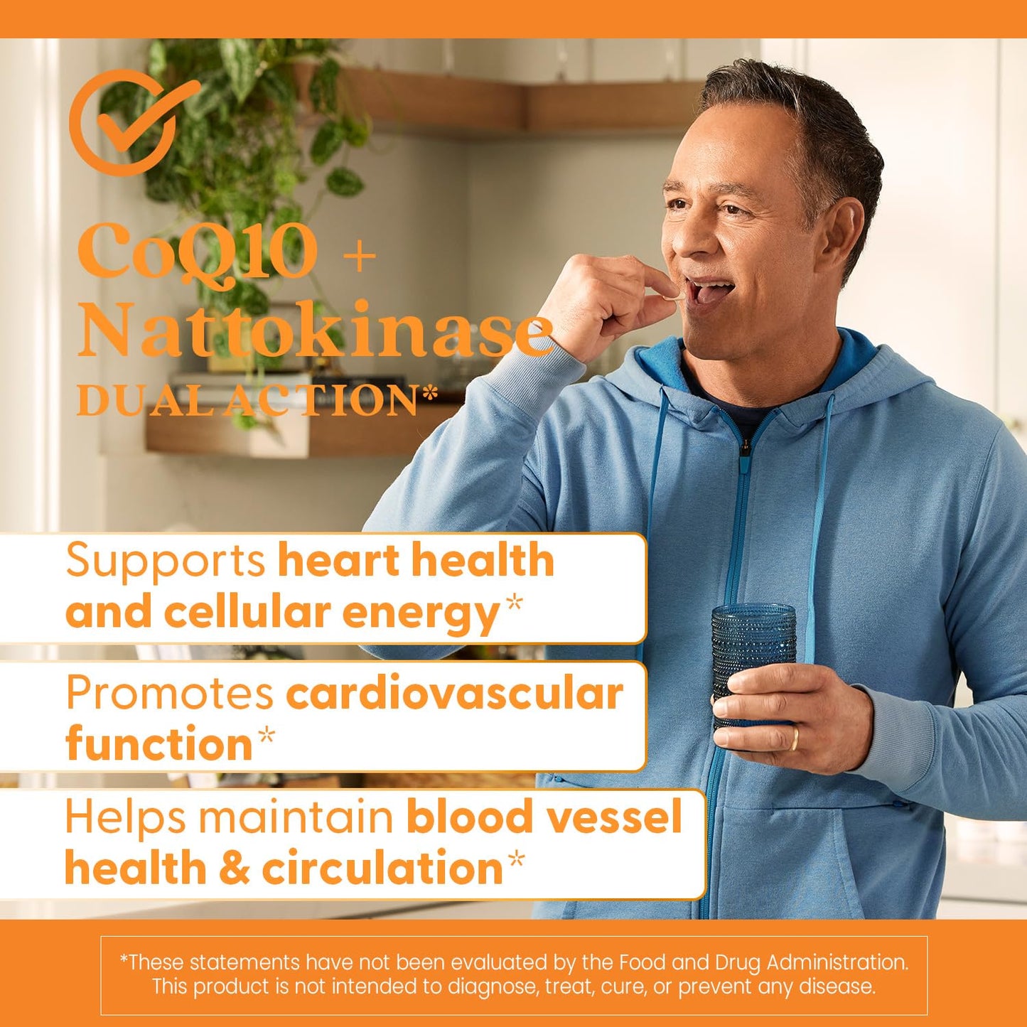 Doctor's Best CoQ10 100 mg + Nattokinase 2000 FU | Heart Support, 60 Veggie Caps