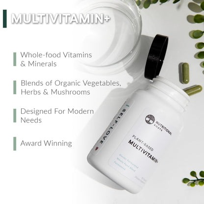 Nutritional Roots Multivitamin+ | Plant-Based Fermented Vitamins & Probiotics, 45 Servings