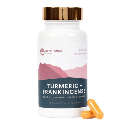 Nutritional Roots Indian Turmeric + Frankincense – 95% Curcuminoids, Joint Health – 60 Capsules
