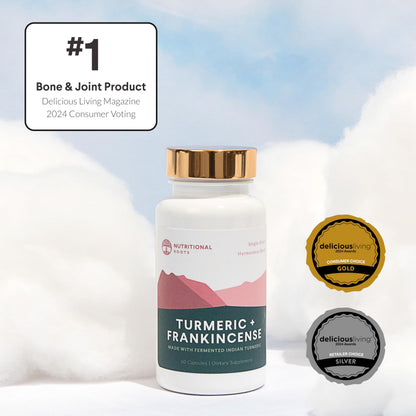Nutritional Roots Indian Turmeric + Frankincense – 95% Curcuminoids, Joint Health – 60 Capsules