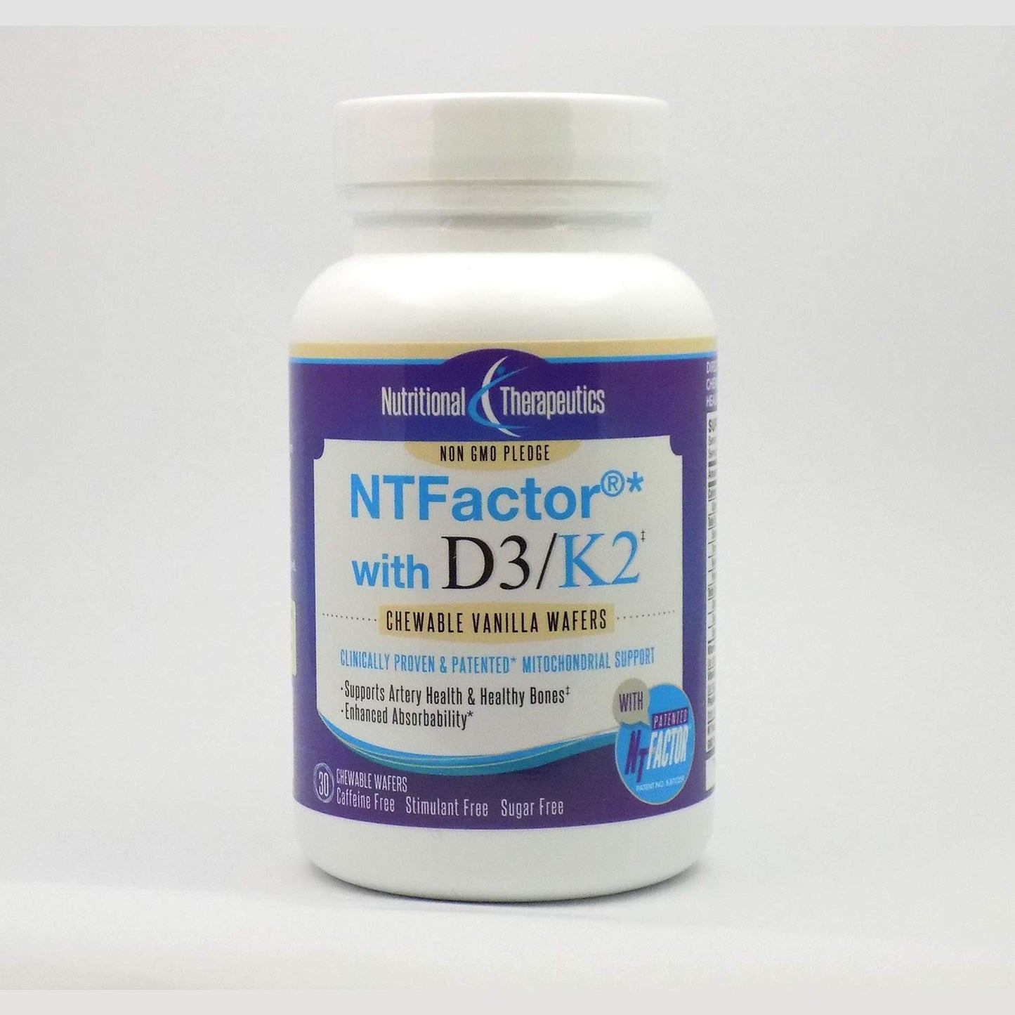 Nutritional Therapeutics D3/K2 with NT Factor – Vanilla, 30 Wafers