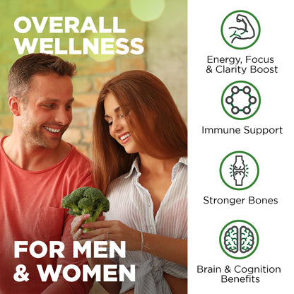Nutrivein Whole Food Multivitamin for Men & Women – 120 Vegan Caps | Immune, Heart & Energy Support