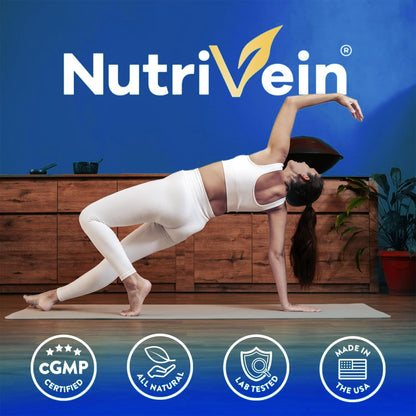 Nutrivein NAD+ + Resveratrol Supplement 600 mg – 60 Capsules (30 Servings) | Aging, Cognition, Metabolism