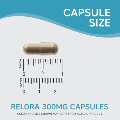 NutriWorth Relora - Stress & Weight Management Supplement. 300MG Vegetable Capsules - 60 Servings per Bottle
