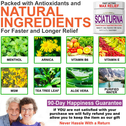 Nuturna Sciatica Nerve Cream - Maximum Strength Comfort Cream (2 oz)