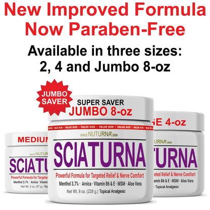 Nuturna Sciatica Nerve Cream - Maximum Strength Comfort Cream (2 oz)