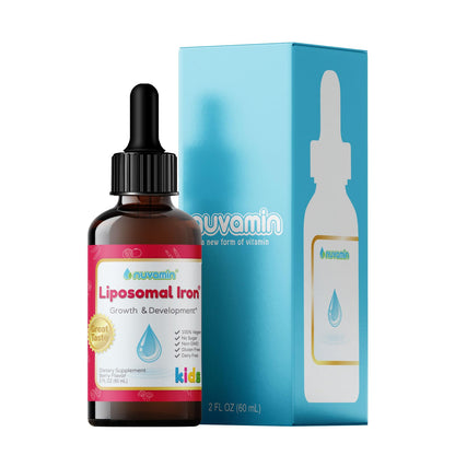 Nuvamin Liquid Liposomal Iron Drops – Berry Flavor for Baby to Teen (2 fl oz)
