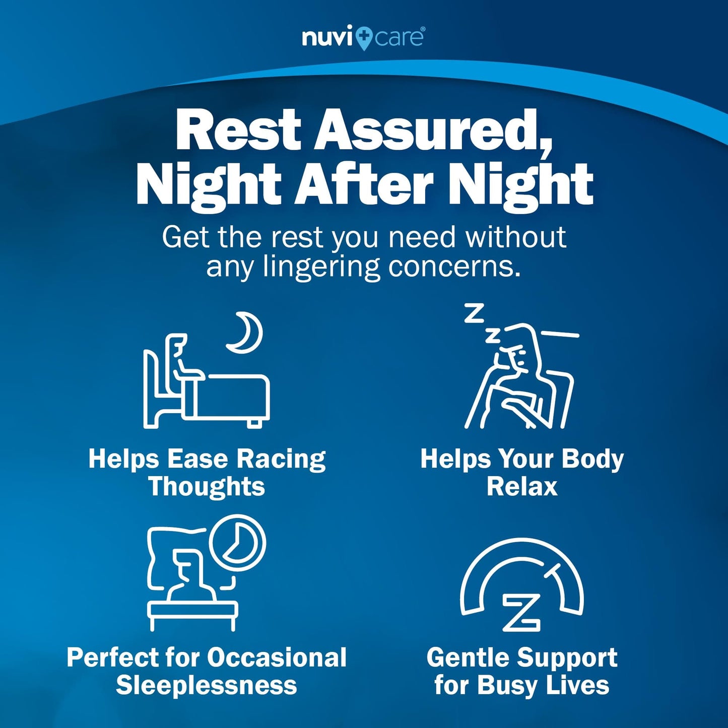NUVICARE Nighttime Sleep Aid 25 mg Diphenhydramine HCl | Non-Habit Forming OTC Sleep Pills for Adults (200 Caplets)