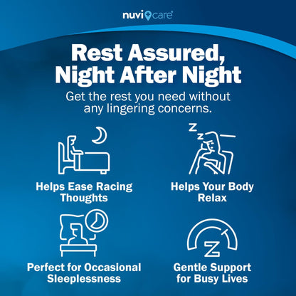 NUVICARE Nighttime Sleep Aid 25 mg Diphenhydramine HCl | Non-Habit Forming OTC Sleep Pills for Adults (200 Caplets)