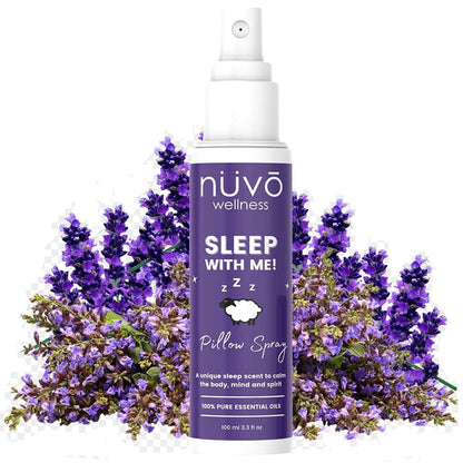 NUVO WELLNESS ESSENTIALS Premium Pillow Spray – Lavender & Chamomile Sleep Mist