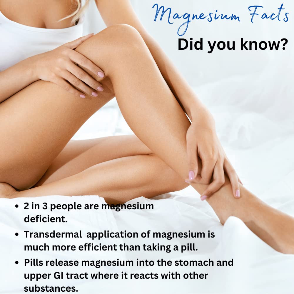Nuvo Wellness Magnesium Spray with MSM – Extra Strength, Light Lavender – 12oz
