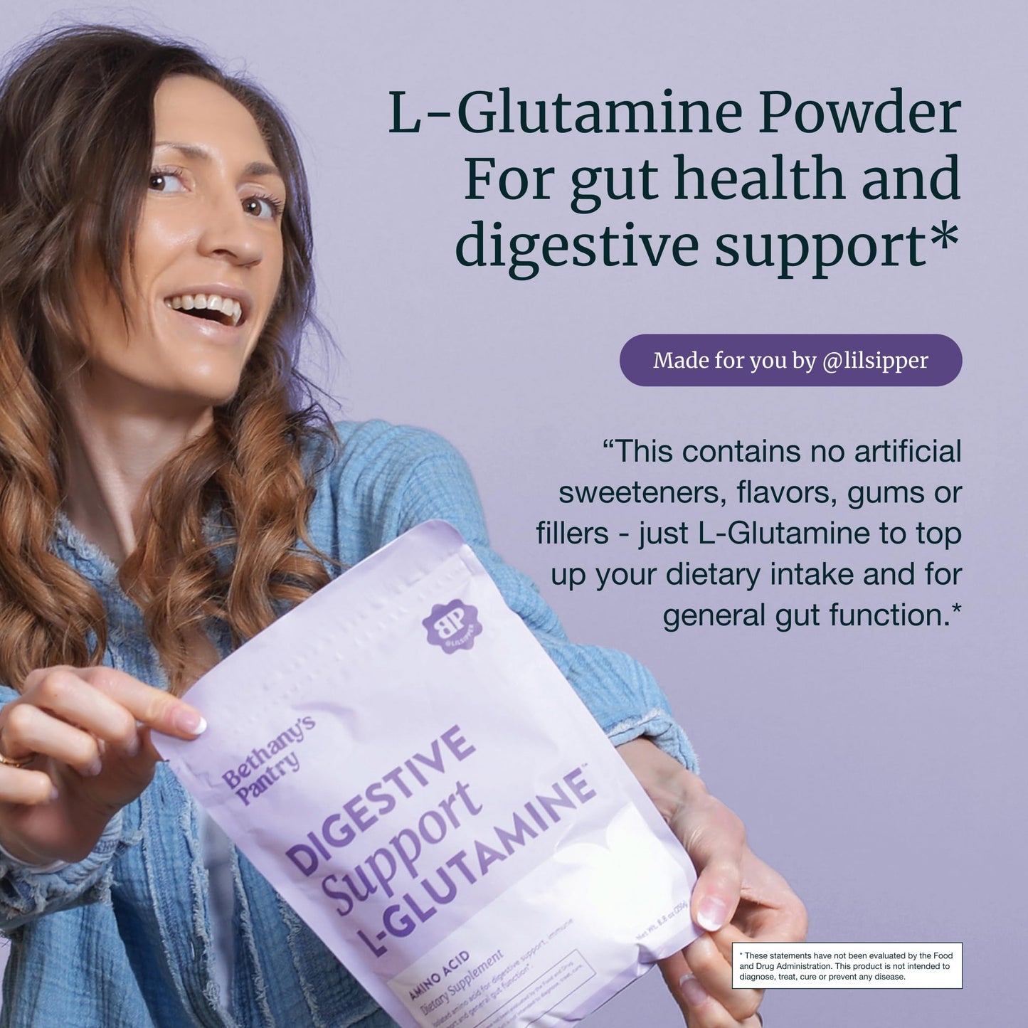 Nuzest Bethany’s Pantry – Digestive Support L-Glutamine Powder – 8.8 oz (50 Servings)