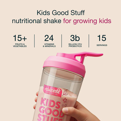 Nuzest Kids Good Stuff - Vegan Strawberry Smoothie Mix for Growth (Dairy Free)