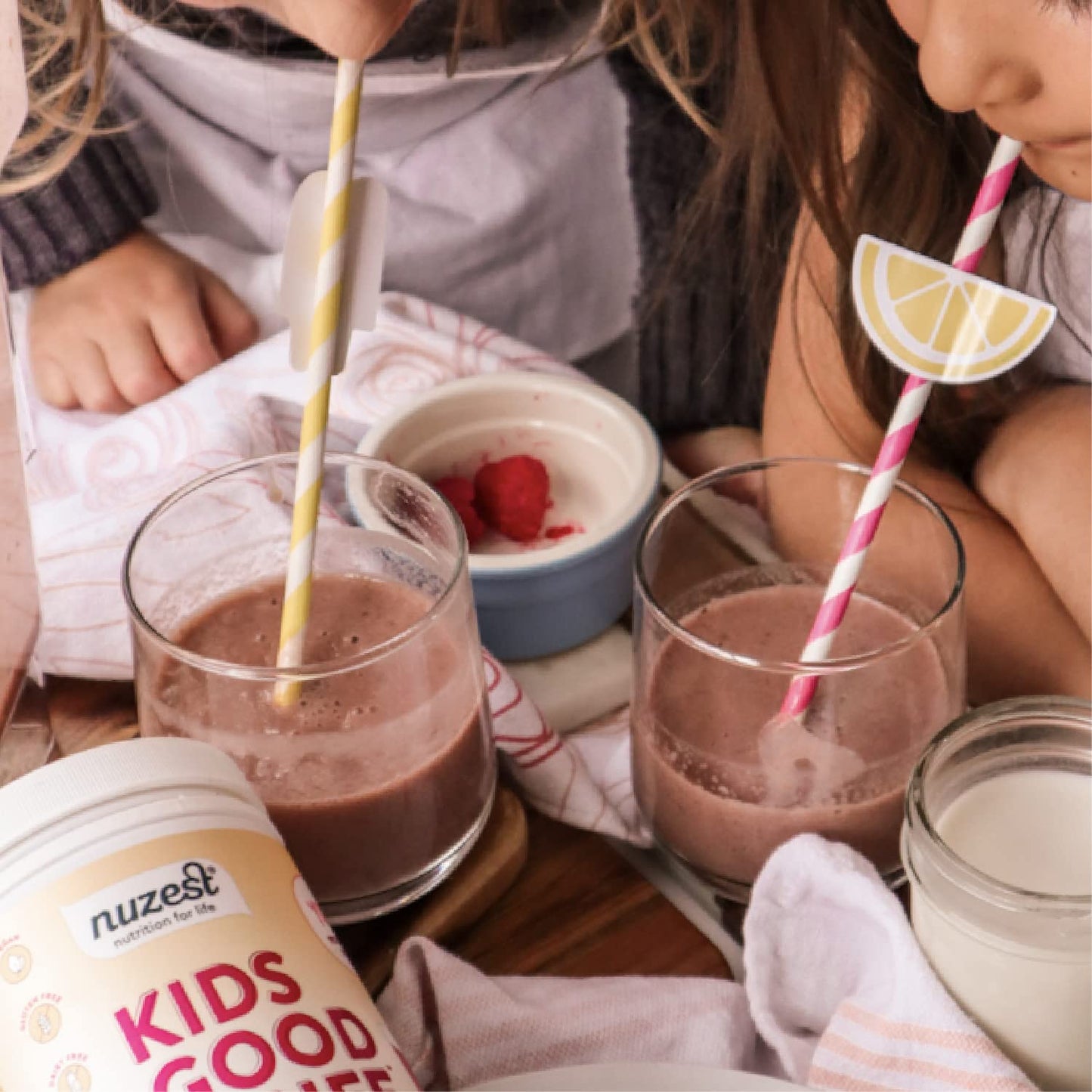 Nuzest Kids Good Stuff - Vegan Strawberry Smoothie Mix for Growth (Dairy Free)