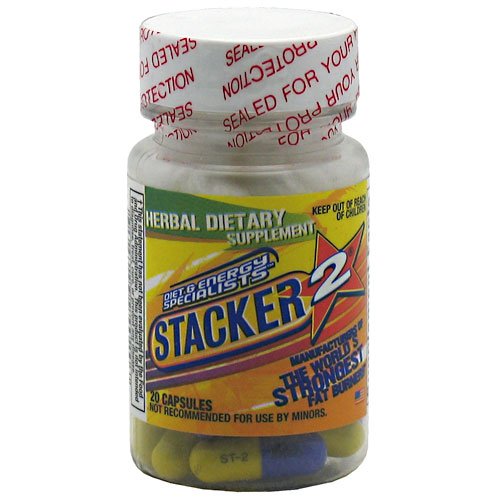 NVE Pharmaceuticals Stacker 2 Herbal Dietary Supplement - 20 Capsules