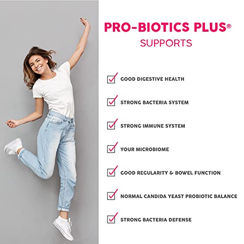 NWC Naturals Pro-Biotics Plus – Vegetarian Probiotics for Immune & Digestive Health, 90 Capsules